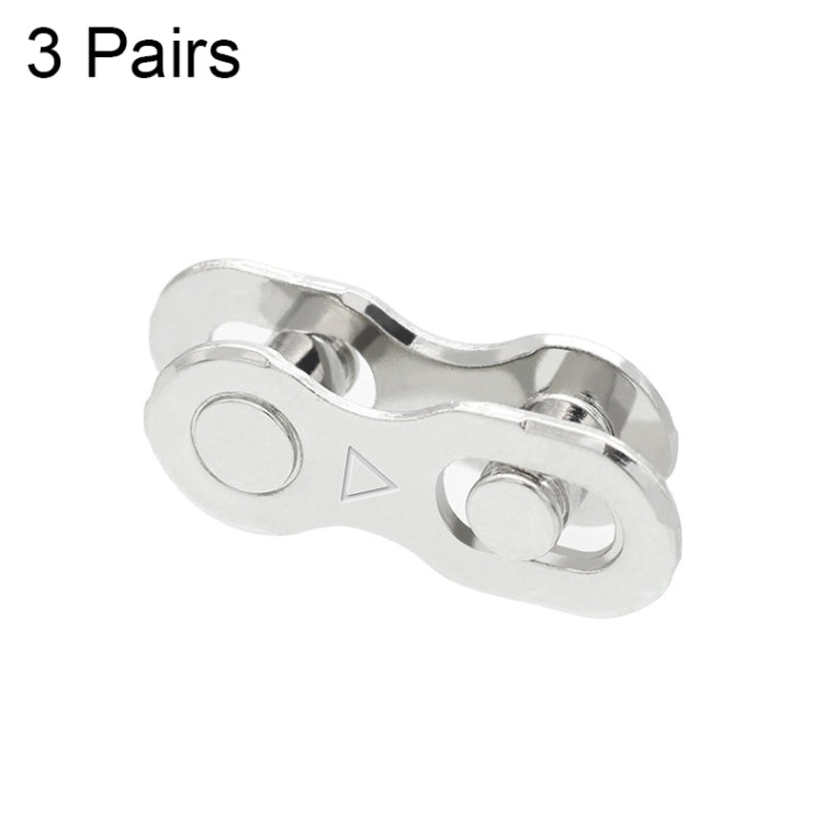 ZH405 Mountain Road Bicicletta Catena Fibbia Magica Catena Fibbia a sgancio rapido, 3 Pairs 6/7/8 Speed (Silver), 3 Pairs 9 Speed (Silver), 3 Pairs 10 Speed (Silver), 3 Pairs 11 Speed (Silver), 3 Pairs 12 Speed (Silver), 3 Pairs 6/7/8 Speed (Gold)