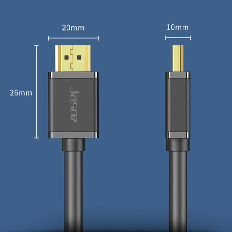 Jasoz 4K HDMI Cavo per proiettore ad alta definizione Cavo video per computer Nucleo in rame privo di ossigeno, lunghezza del cavo:, 0.5m, 1m, 1.5m, 2m, 3m, 5m, 8m, 10m, 12m, 15m, 20m