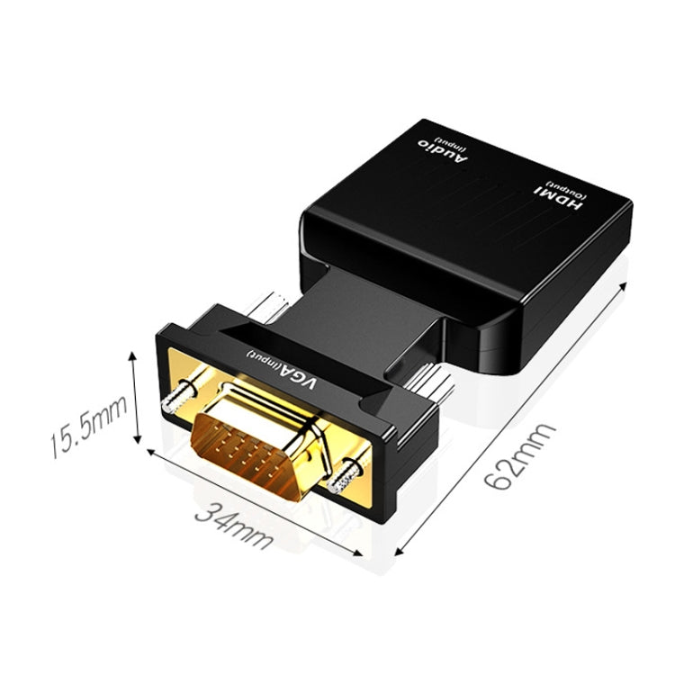 Convertitore da VGA a HDMI HW-2217 con convertitore da computer host a HD audio