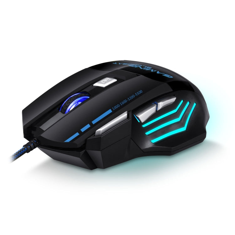 GAMING BLOODBAT GM02 7 Tasti USB Optoelettronica cablata Mouse da gioco Mouse con luci respiratorie digitali Mouse