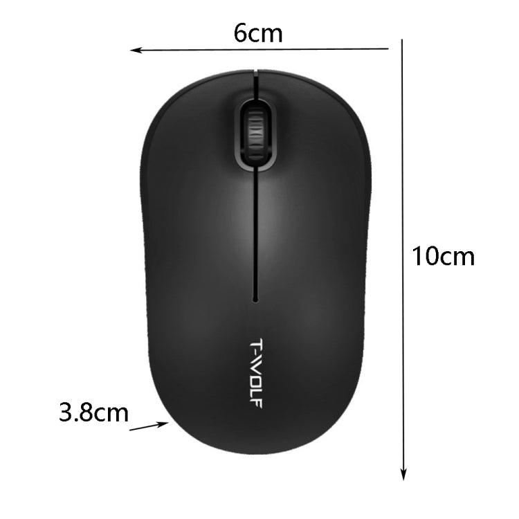 T-WOLF Q4 3 Tasti 2.4GHz Wireless Mouse Desktop Computer Notebook Game Mouse