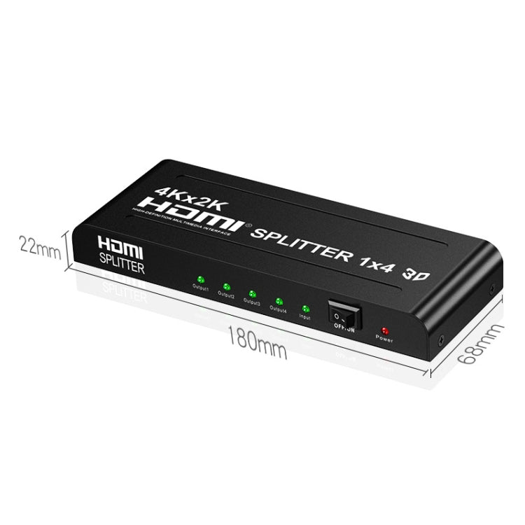 HW-4K104D Splitter HDMI su schermo ad alta definizione video 4K x 2K da 1 a 4, HW-4K104D