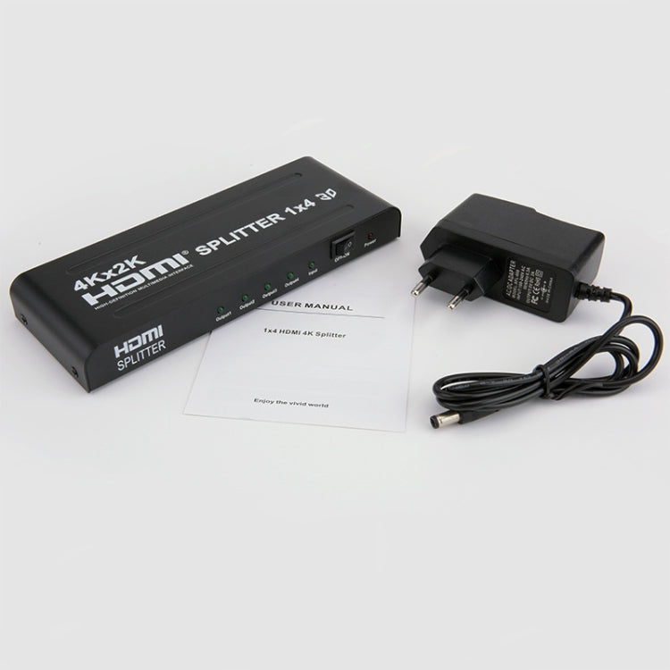 HW-4K104D Splitter HDMI su schermo ad alta definizione video 4K x 2K da 1 a 4, HW-4K104D