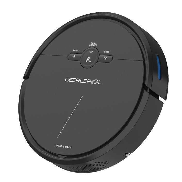 GEERLEPOL Robot spazzante a ricarica automatica per la casa intelligente, APP per telefono cellulare con supporto ad alta configurazione, White, Black