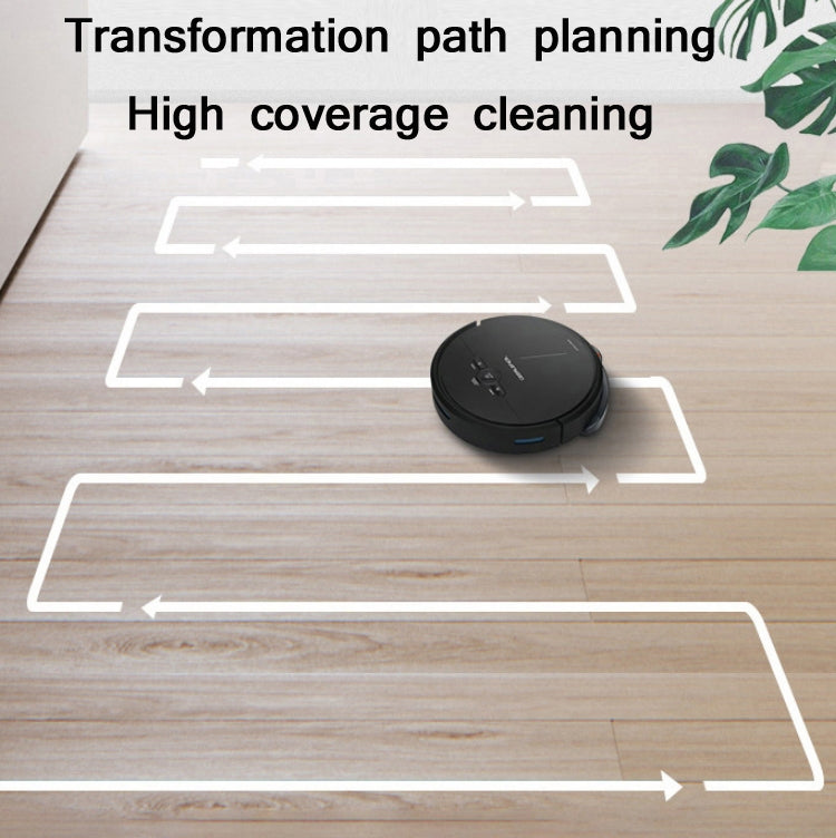 GEERLEPOL Robot spazzante a ricarica automatica per la casa intelligente, APP per telefono cellulare con supporto ad alta configurazione, White, Black