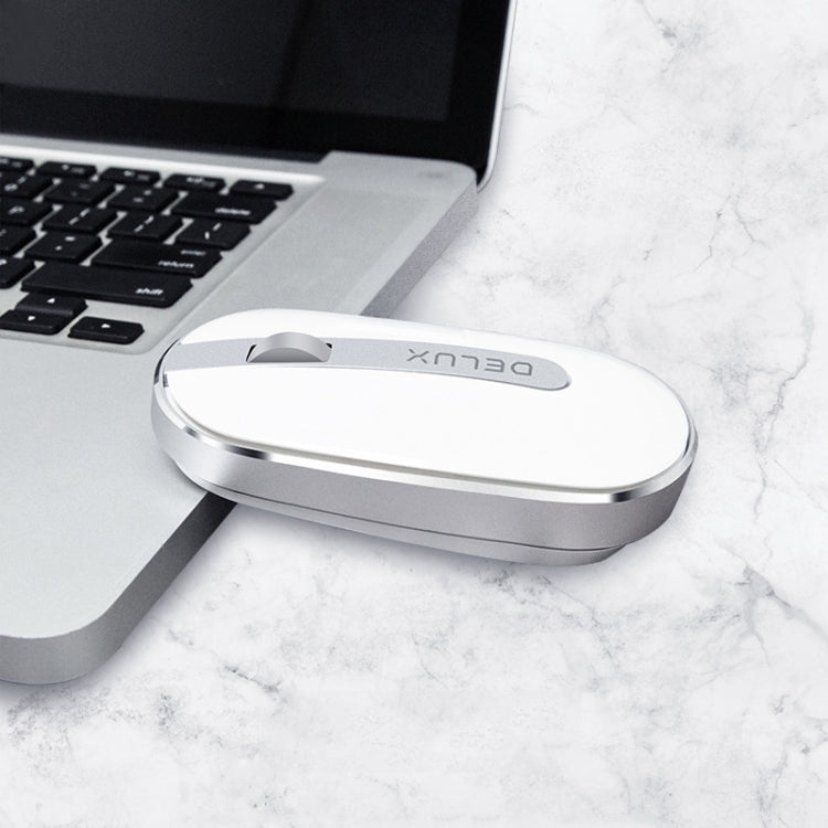 DELUX M326 4 Tasti Wireless Mouse Silenzioso Portatile Mouse Portatile