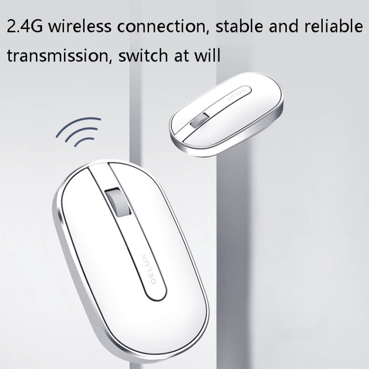 DELUX M326 4 Tasti Wireless Mouse Silenzioso Portatile Mouse Portatile