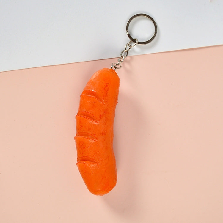 Ciondolo modello vegetale di simulazione in PVC Giocattoli creativi per la casa dei giochi, 3 PCS Keychain Hot Dog, 3 PCS Keychain Corn, 3 PCS Keychain Broccoli, 10 PCS Keychain Fungus, 5 PCS Keychain Lotus Root, 5 PCS Keychain Kelp