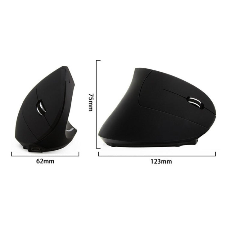 JS-5D 6 Tasti 2.4G Mouse verticale ergonomico Mouse di ricarica wireless transfrontaliero