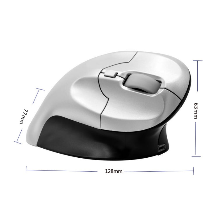 Mouse verticale wireless e cablato G70 Mouse ottico ergonomico, stile:, Wired Version, Wireless Charging Version