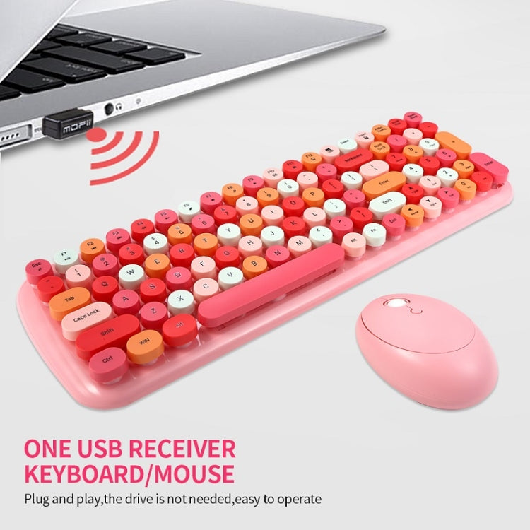 Set di tastiera e mouse wireless a colori MOFii Candy XR