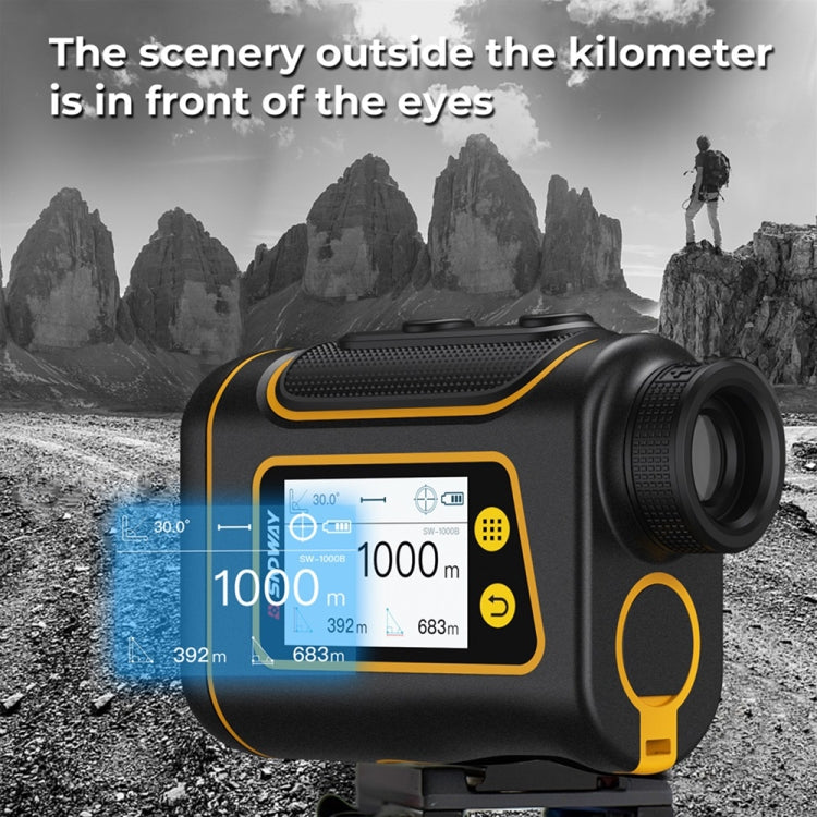 SNDWAY Strumento per telemetro Telescopio per esterni Strumento di misurazione per il golf, SW800B 800m, SW1000B 1000m, SW1500B 1500m