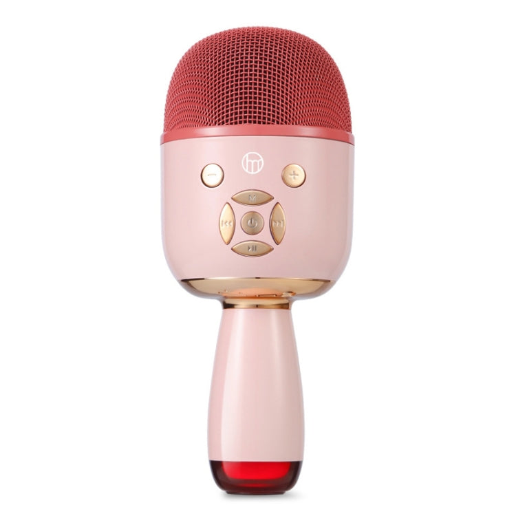 K58 Microfono wireless Bluetooth domestico con lampada per telefono cellulare K Song Microfono per bambini Audio, White, pink
