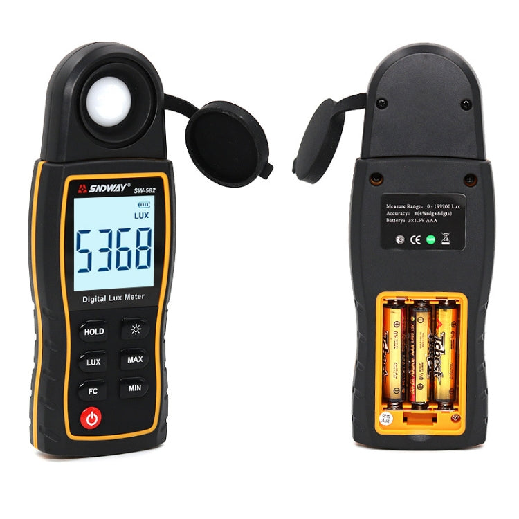 SNDWAY SW582 Misuratore di illuminazione digitale portatile Misuratore di luce digitale ad alta precisione, SW582