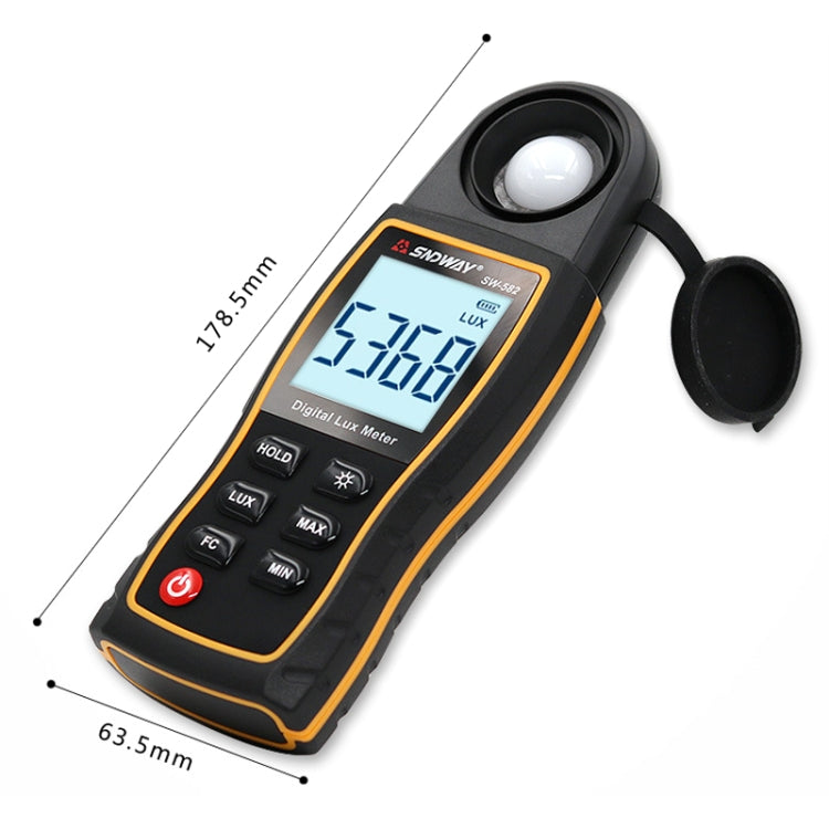 SNDWAY SW582 Misuratore di illuminazione digitale portatile Misuratore di luce digitale ad alta precisione, SW582