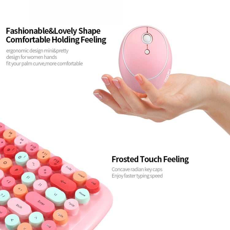 MOFii Candy Punk Keycap Set tastiera e mouse wireless a colori misti