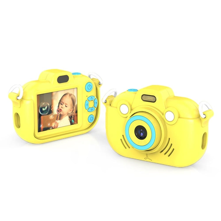 DC502 Fotocamera digitale per bambini con zoom 16X da 2,4 pollici e registrazione video 2,7K, Pink No Card, Yellow No Card, Blue No Card, Pink + 32G, Yellow + 32G, Blue + 32G