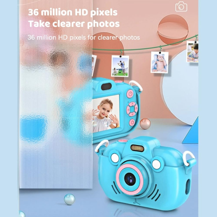 DC502 Fotocamera digitale per bambini con zoom 16X da 2,4 pollici e registrazione video 2,7K, Pink No Card, Yellow No Card, Blue No Card, Pink + 32G, Yellow + 32G, Blue + 32G