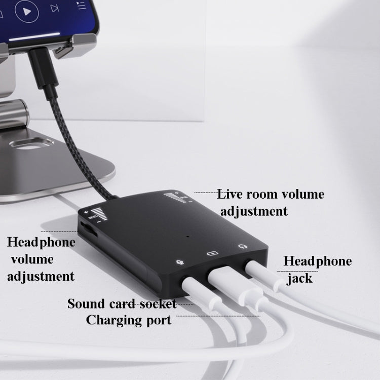 Convertitore di scheda audio per telefono cellulare live a 8 pin, For iPhone 6 And Above