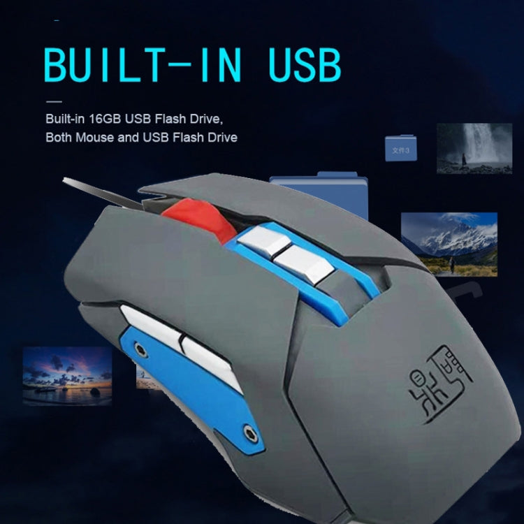 9 tasti 1600 DPI Office Game Mouse di programmazione macro vocale ad attivazione vocale USB, lunghezza cavo: 2 m, MOS9A, MOS9T