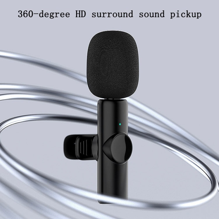 Microfono wireless lavalier Cellulare Microfono piccolo per riprese video in diretta, 8 Pin Direct 1 To 1, Type C 1 To 1, Type-C 1 To 2
