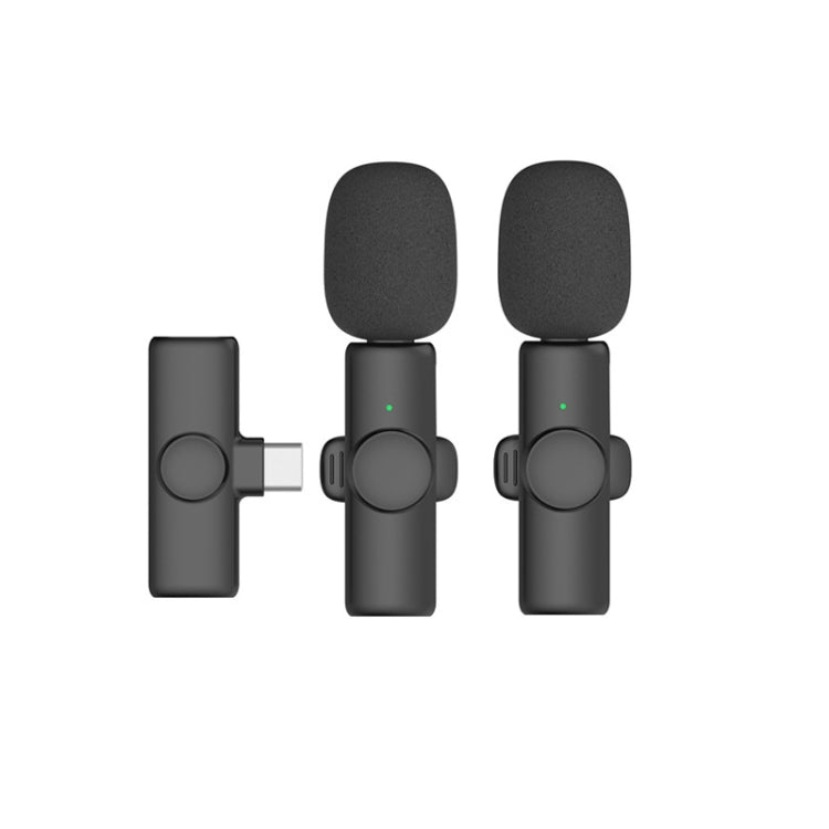 Microfono wireless lavalier Cellulare Microfono piccolo per riprese video in diretta, 8 Pin Direct 1 To 1, Type C 1 To 1, Type-C 1 To 2