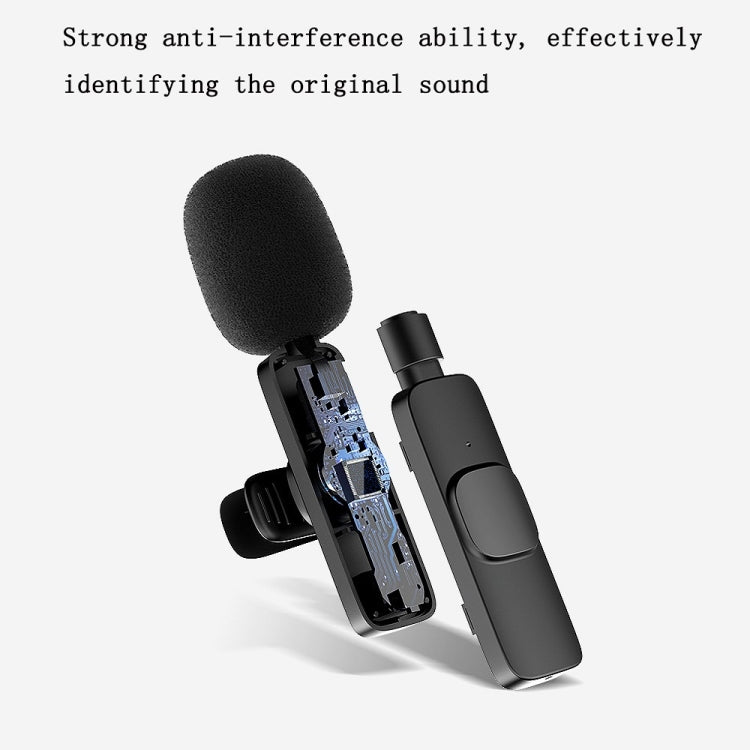 Microfono wireless lavalier Cellulare Microfono piccolo per riprese video in diretta, 8 Pin Direct 1 To 1, Type C 1 To 2, 8 Pin Direct 1 To 2
