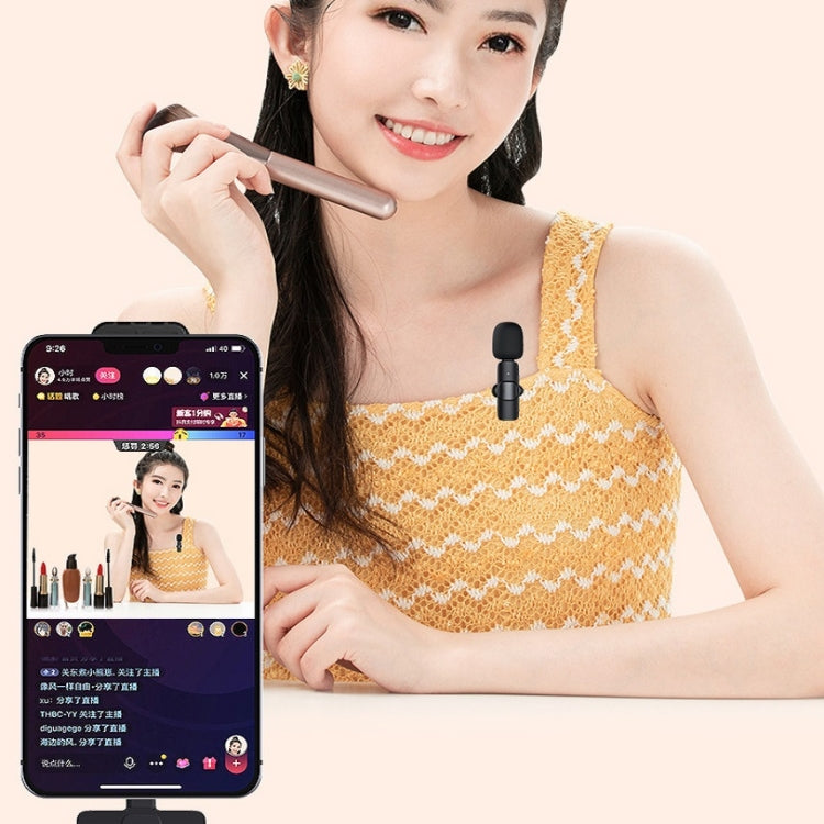 Microfono wireless lavalier Cellulare Microfono piccolo per riprese video in diretta, 8 Pin Direct 1 To 1, Type C 1 To 2, 8 Pin Direct 1 To 2