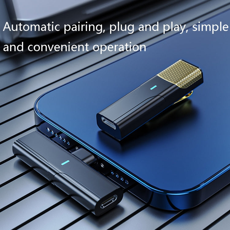 DS01 Microfono con collare in diretta per esterni Collare Colloquio Registrazione Microfono wireless con riduzione del rumore, Specifica:, 8 Pin (Black), 8 Pin (White), Type-C / USB-C (Black), Type-C / USB-C (White)