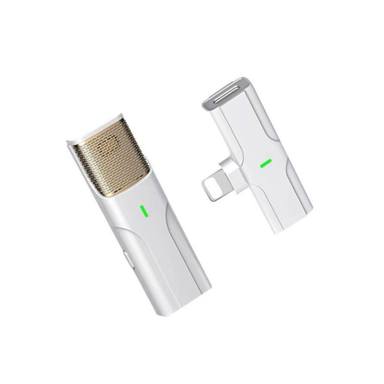 DS01 Microfono con collare in diretta per esterni Collare Colloquio Registrazione Microfono wireless con riduzione del rumore, Specifica:, 8 Pin (Black), 8 Pin (White), Type-C / USB-C (Black), Type-C / USB-C (White)