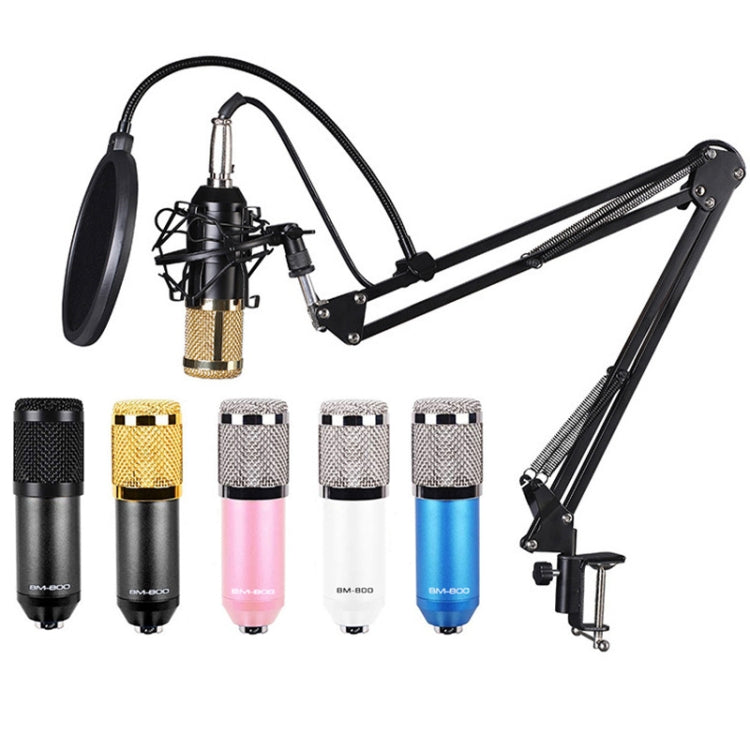 Set microfono a condensatore BM800, BM800 With USB Sound Card (Black), BM800 With USB Sound Card (Black Golden Net), BM800 With USB Sound Card (White), BM800 With USB Sound Card (Blue), BM800 With USB Sound Card (Pink)