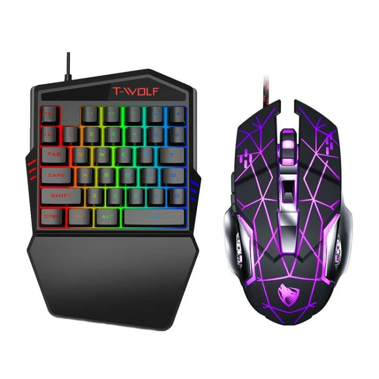 Tastiera a una mano per giochi mobili T-WOLF , Specifiche :, T19 Keyboard, TF-900 Set, Keyboard + Mouse + Throne