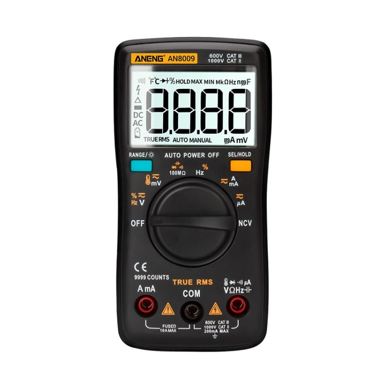 ANENG AN8009 Multimetro con display digitale NVC, Standard, Standard with Cable