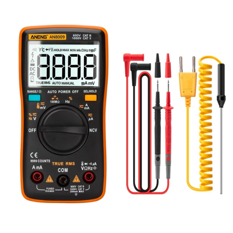ANENG AN8009 Multimetro con display digitale NVC, Standard, Standard with Cable