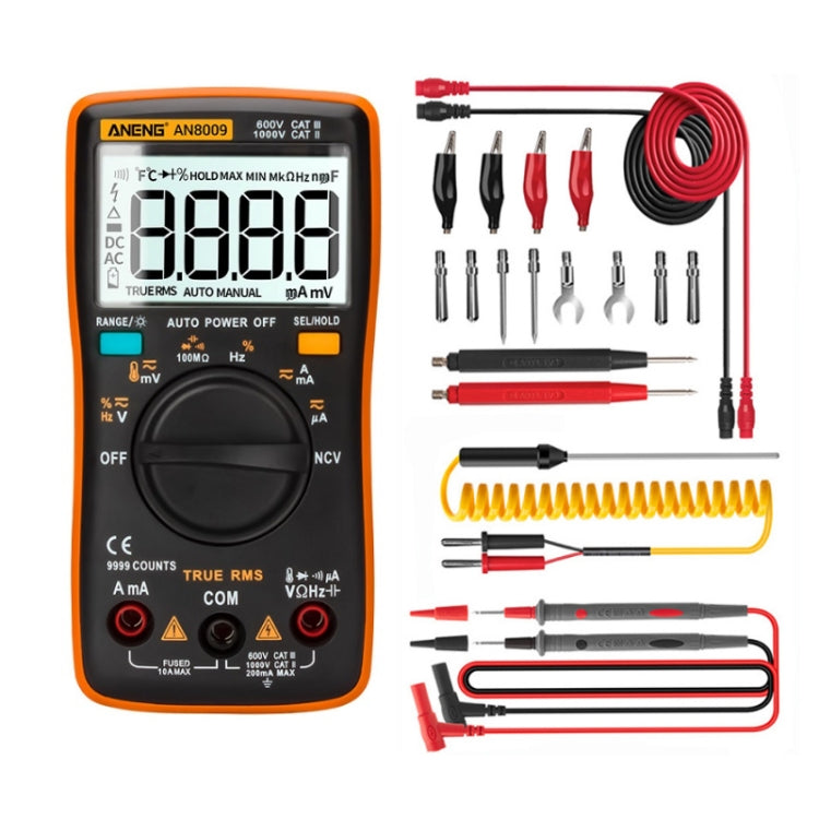 ANENG AN8009 Multimetro con display digitale NVC, Standard, Standard with Cable