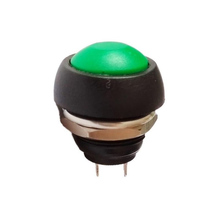 10 PCS Piccolo interruttore a pulsante di autoripristino impermeabile, Black, Green, Red, Orange, White, Blue