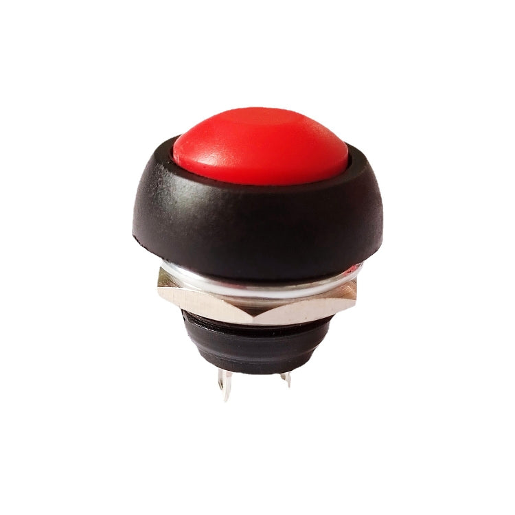 10 PCS Piccolo interruttore a pulsante di autoripristino impermeabile, Black, Green, Red, Orange, White, Blue