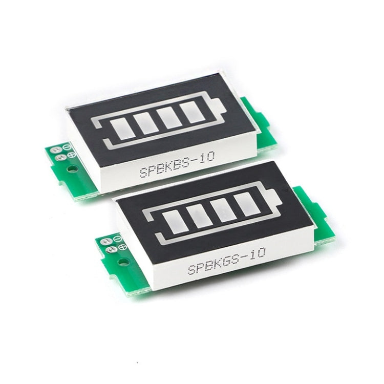 Modulo display indicatore livello carburante batteria al litio, Green, Blue