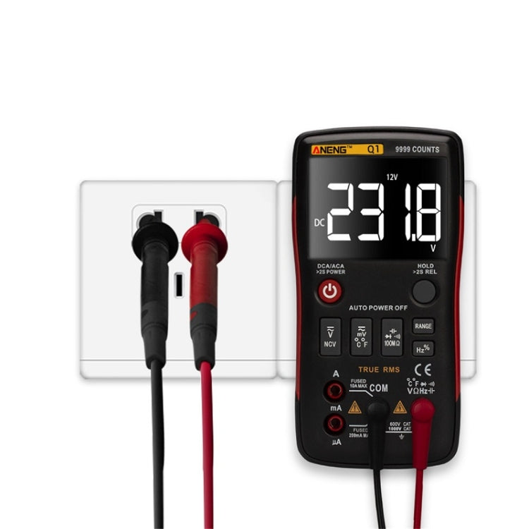 ANENG AN-Q1 Multimetro digitale intelligente ad alta precisione automatico, Standard, Standard with Cable