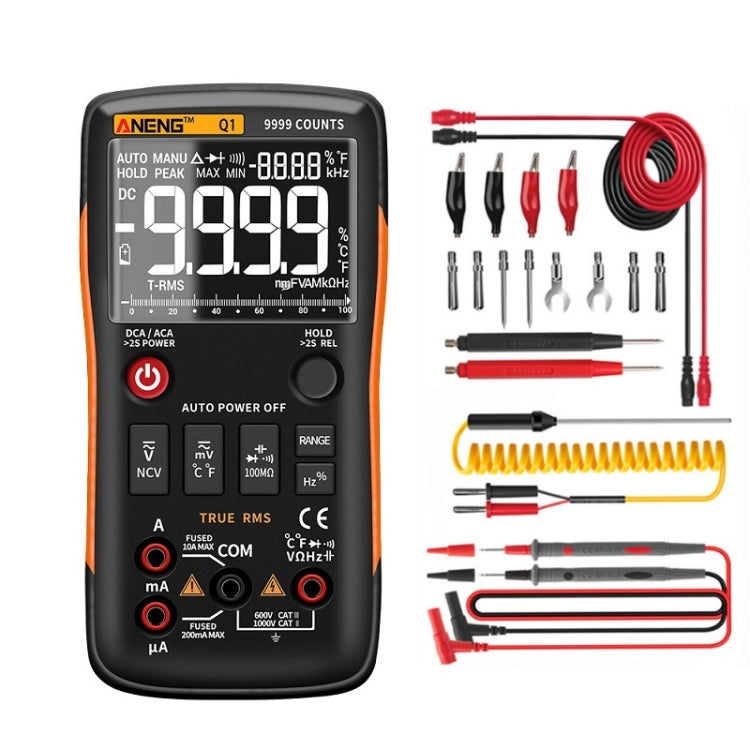 ANENG AN-Q1 Multimetro digitale intelligente ad alta precisione automatico, Standard, Standard with Cable