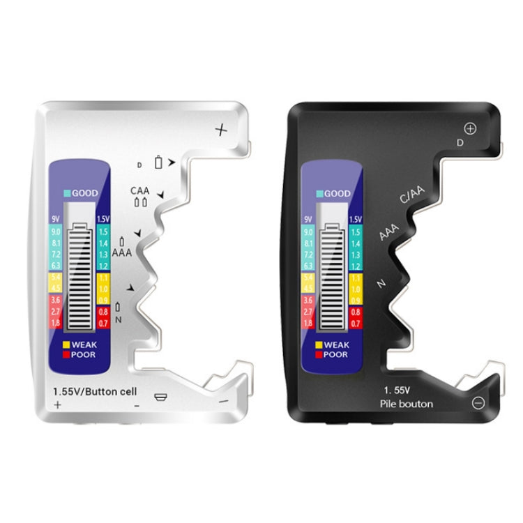 Rilevatore di tensione di alimentazione della batteria ANENG 1,5 V / 9 V, Silver, Black