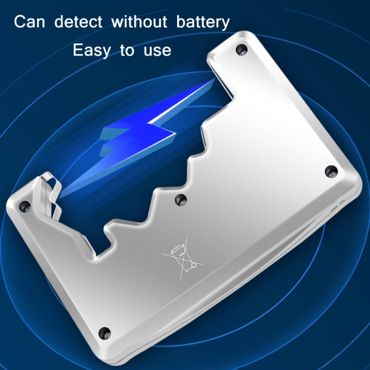 Rilevatore di tensione di alimentazione della batteria ANENG 1,5 V / 9 V, Silver, Black