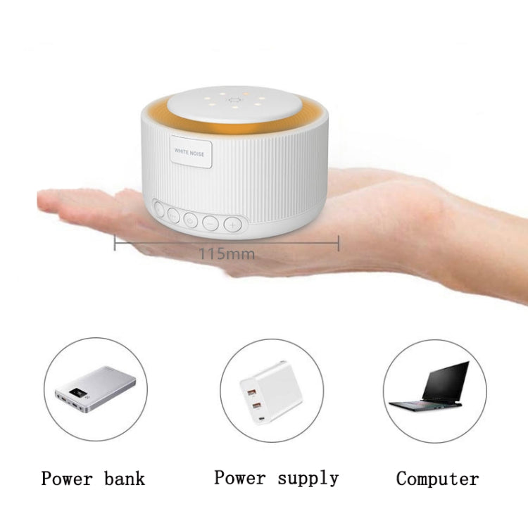 Strumento per dormire con rumore bianco a luce calda intelligente da 2 pezzi, CS5