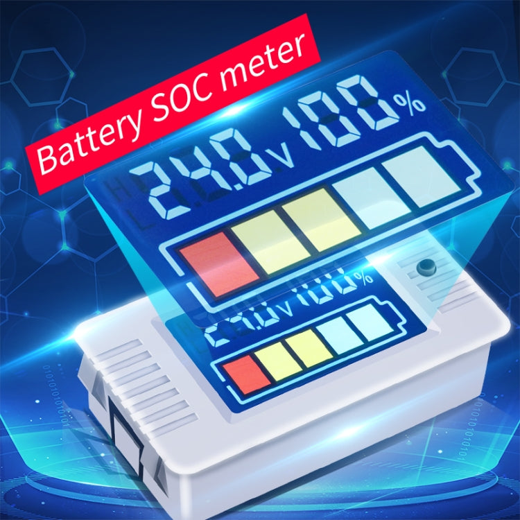 PEACEFAIR 0~100V Digital Power Tester della batteria