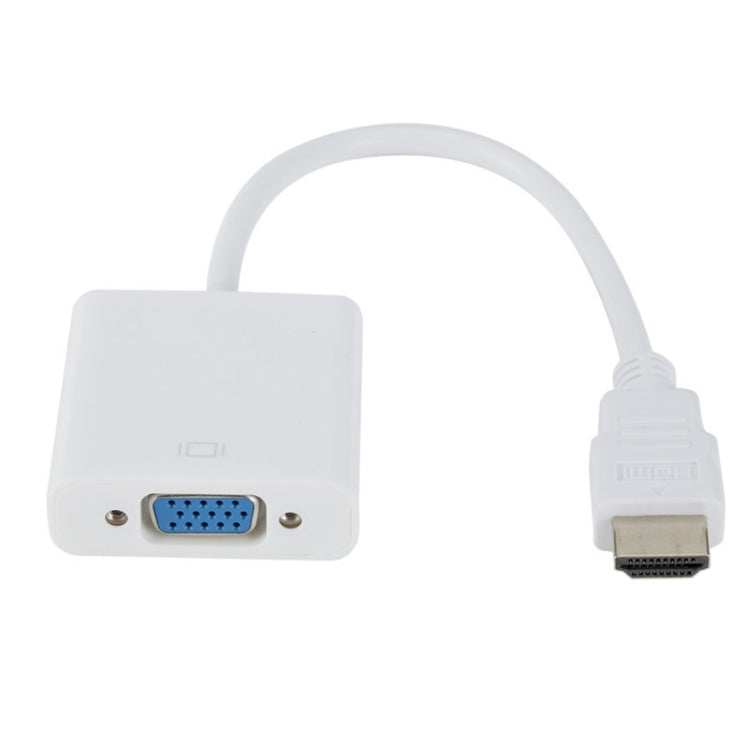 ZHQ008 Convertitore HD da HDMI a VGA con audio, White, Black