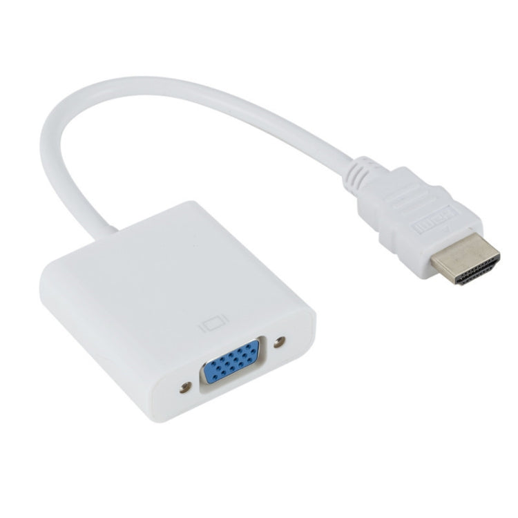 ZHQ008 Convertitore HD da HDMI a VGA con audio, White, Black