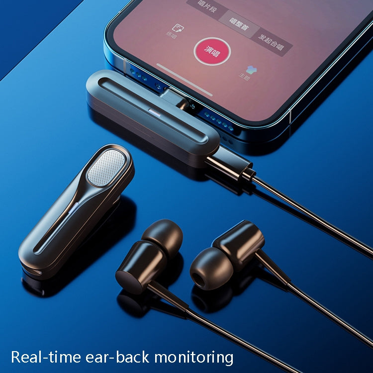 FerTo DX01 Microfono con collare wireless 2.4G Attrezzatura per trasmissione in diretta, stile:, TYPE-C, 8 Pin, TYPE-C + Charging Bin, 8 Pin + Charging Bin