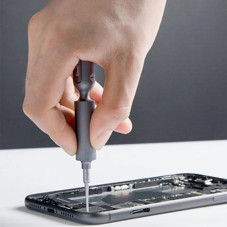 Qianli Cacciavite a doppio cuscinetto silenzioso di precisione con impugnatura super tattile, Type A Phillips, Type B Tri-point, Type C Pentalibe, Type D Pinhead Philips, Type E T2 Torx