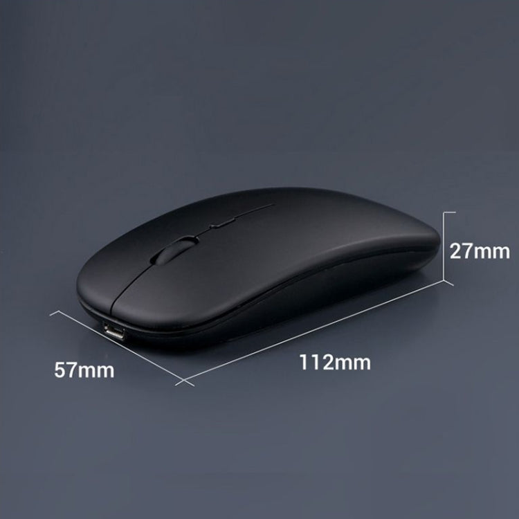 C7002 2400 DPI 4 tasti Mouse wireless luminoso colorato, 2.4G White, 2.4G Rose Gold, 2.4G Black, 2.4G Silver Gray, Dual-modes White, Dual-modes Black, Dual-modes Silver, Dual-modes Gold