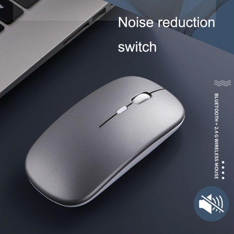 C7002 2400 DPI 4 tasti Mouse wireless luminoso colorato, 2.4G White, 2.4G Rose Gold, 2.4G Black, 2.4G Silver Gray, Dual-modes White, Dual-modes Black, Dual-modes Silver, Dual-modes Gold